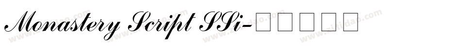 Monastery Script SSi字体转换